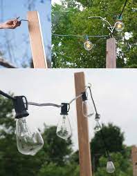 how to create patio string lighting