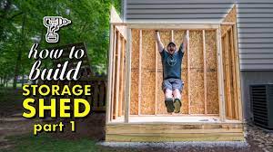 how to build a shed pt 1 framing