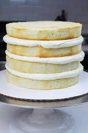 This recipe is perfect for tiered cakes like wedding cakes and. Vanilla Layer Cake Recipe Delicious One Bowl Recipe