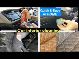 how to clean polish car interior at