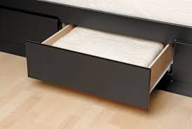 Manufactured Wood Platform Storage Bed