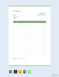 activity report 28 exles format pdf