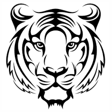 tiger face silhouette svg tiger face