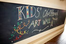Kids Chalkboard Art Wall How To Turn A