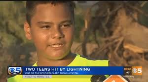 The boy had been on a football field just after 5pm on tuesday when a thunderstorm hit. Video Two Teens Struck By Lightning In El Mirage One Boy Released From Hospital Youtube