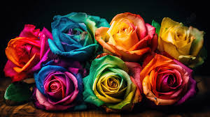 rainbow roses wallpaper for your