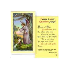 Guardian Angel With Boy Prayer Cards
