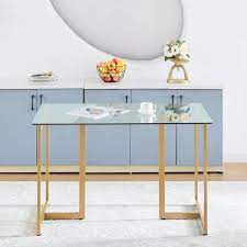 Gold Base Elegant Dining Table Seat