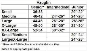 Hockey Goalie Pants Size Chart