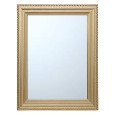 Gold Ornate Rectangle Wall Mirror 22x28