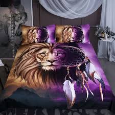 lion dreamcatcher bedding set donut paw