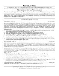 Resume Examples For Retail Management   The Best Letter Sample SlideShare