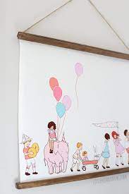 Simple Fabric Nursery Wall Hanging