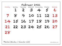 Dann sind sie hier richtig: Kalender 46ds Februar 2021 Zum Ausdrucken Michel Zbinden De