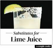 What can I substitute for fresh lime juice?