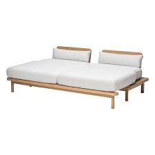 Lundia Hetki Sofa Bed Oak Base Grey