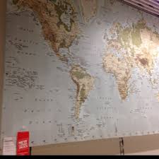 Huge World Map At Ikea Playroom Wall