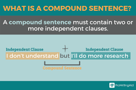 compound sentences definition how