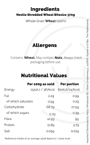 nestle shredded wheat bitesize 370g