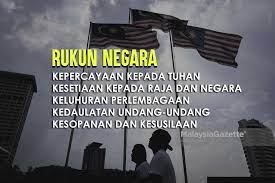 The purpose to form this principles are to created unity of various race in malaysia after the disturbing. Rukun Negara Nadi Perpaduan
