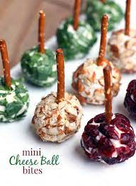 Christmas Mini Cheese Ball Bites gambar png