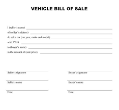 Free Bill Of Sale Template Download A Free Vehicle Bill Of