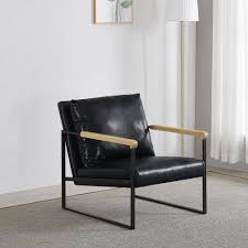 Faux Leather Upholstery Chair With