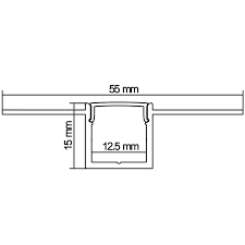 led strip alum profile xc0011 recessed