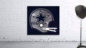 Retro Dallas Cowboys Helmet Art Print