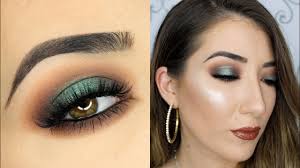 green halo smokey eye makeup tutorial