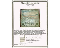 Maria Revere Curtis Sampler Chart