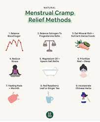 natural menstrual cr relief methods