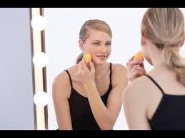 apply foundation with a makeup sponge