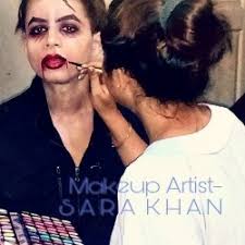 sara khan makeup artist in