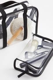 h m 2 pack transpa toiletry bags