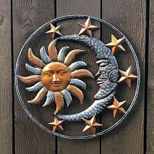 Metal Sun Moon Wall Decoration Art Sun