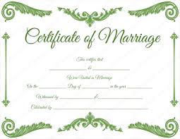 Royal Corner Marriage Certificate Template Dotxes