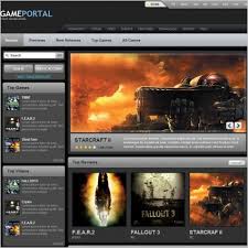 Game Portal Template Free Website Templates In Css Html Js