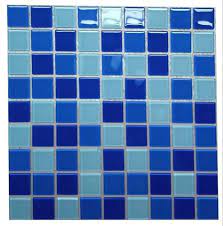 Blue Crystal Glass Mosaic Tiles