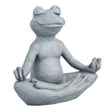 Outdoor Yoga Frog Statue 14