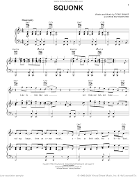squonk sheet for voice piano or