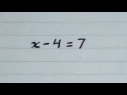 Linear Equation X 4 7