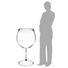 Giant Acrylic Wine Glass 2465oz 70ltr