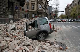 Earthquakes occur most often along geologic faults, narrow zones where rock masses move in relation to one another. Croatia S Capital Recovers From Earthquake Amid Covid 19 Pandemic Voice Of America English