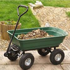 Heavy Duty Green Garden Cart With