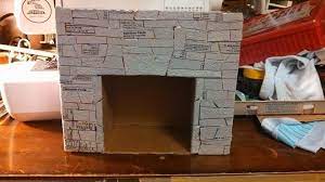 Fake Fireplace Out Of Cardboard