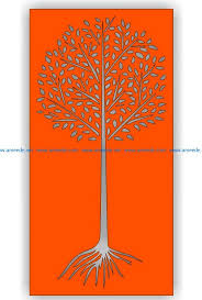 tree file cdr and dxf free vector