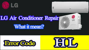 lg air conditioner error code hl you