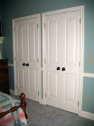 two pairs of swing doors for closets