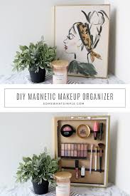diy makeup organizer from somewhat simple